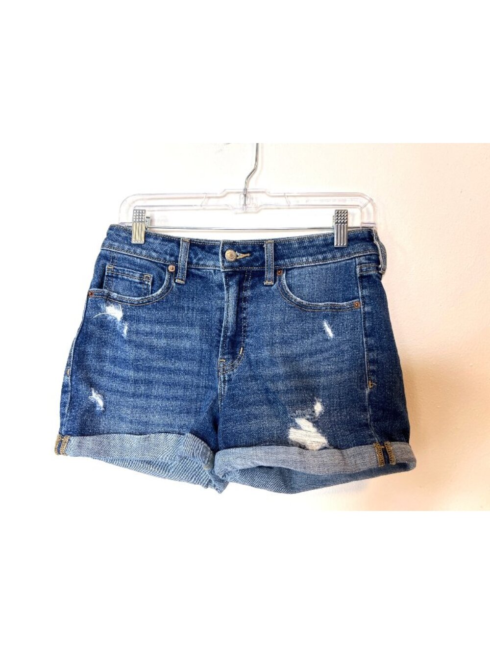 Old Navy Women's Denim Shorts OG Straight High Rise Secret Smooth Pockets Size 2